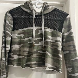 G by Guess Camouflage Hooded Sweatshirt